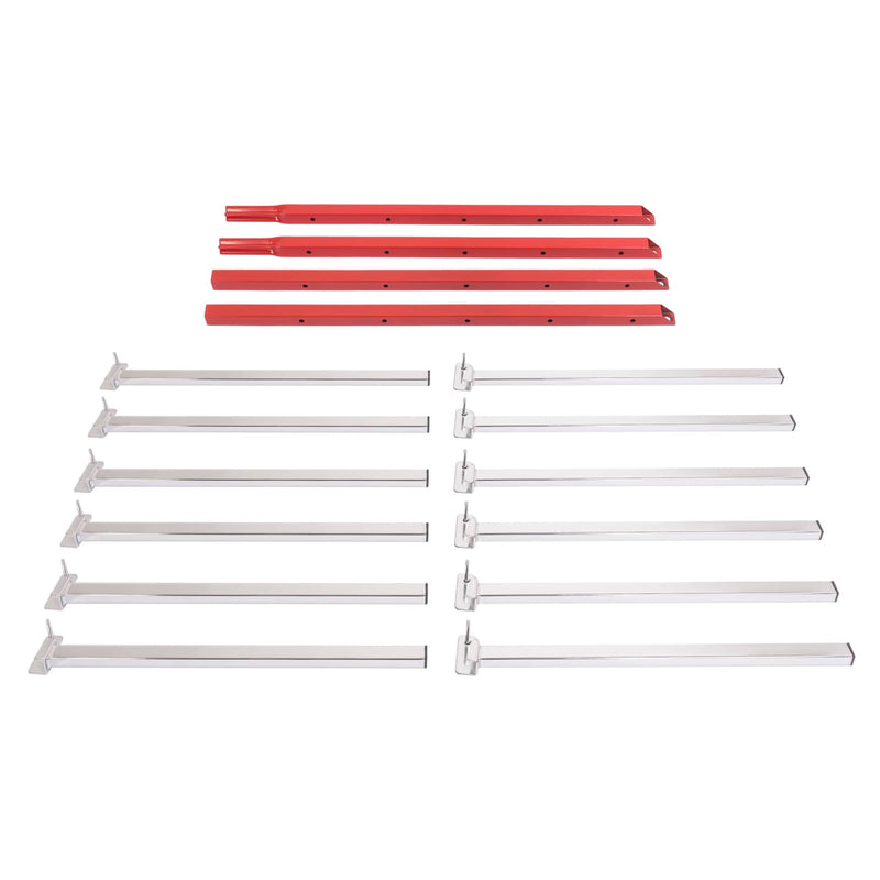 DURAFORCE Auto Body Bumper Storage Rack Stand Wall Mount Removable Arms for Painting