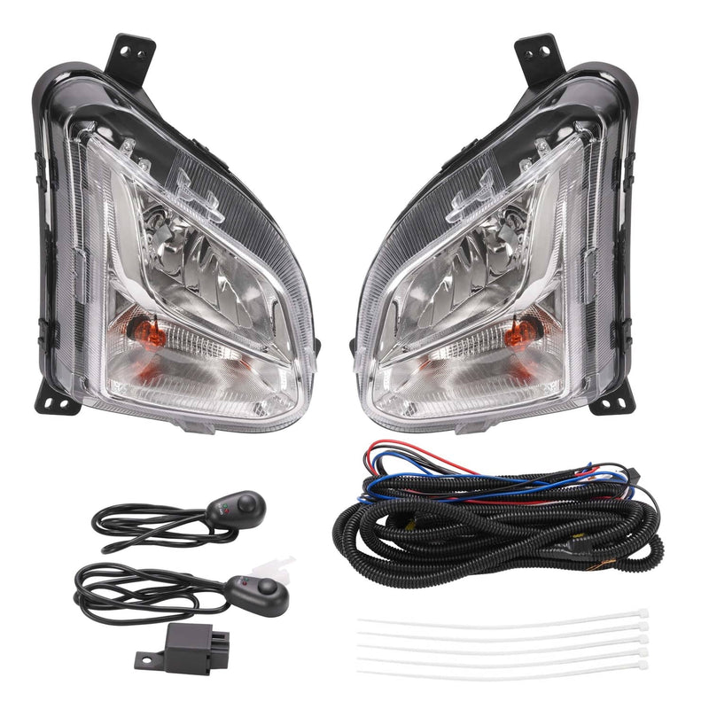 DURAFORCE Fog Light Turn Signal Lamp With Wiring Bulbs for Chevy Equinox 2018-2021 Set