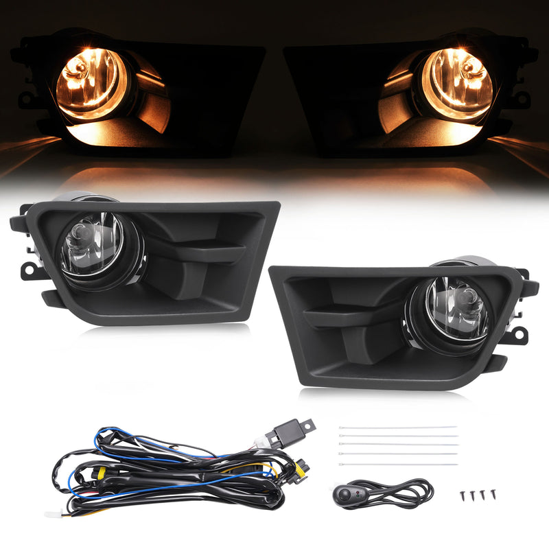 Front Bumper Fog Lights Driving Lamps And Bezels for Ford Mustang 2010-2012 Left