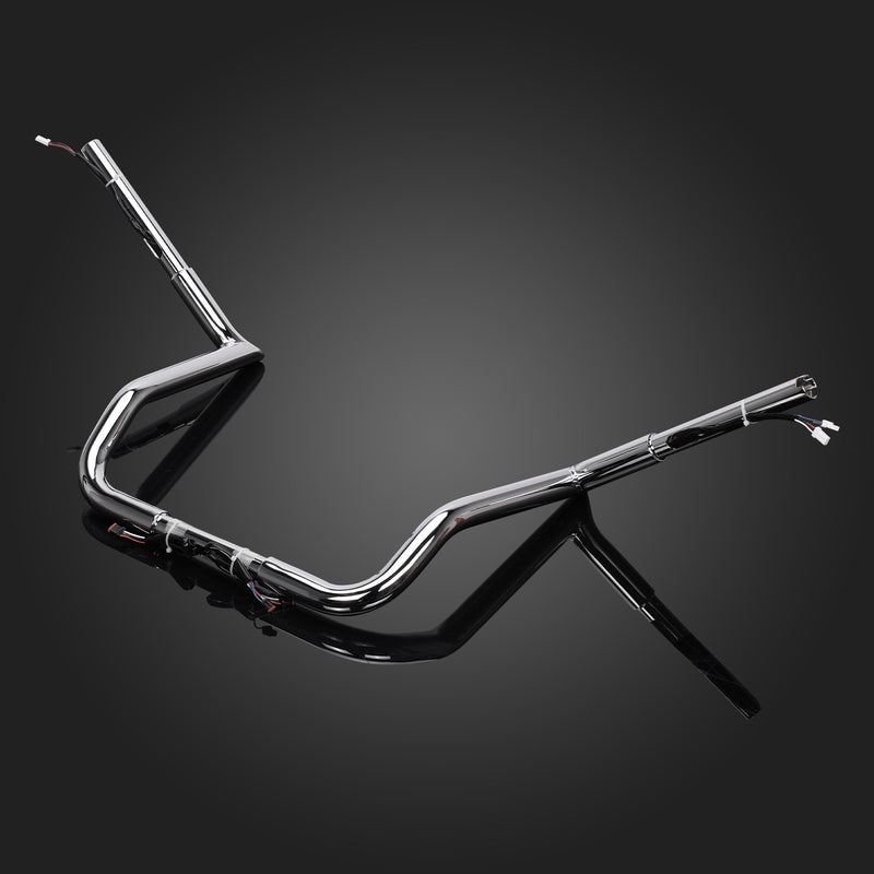 14" Pre-Wired Meathook Bar Handlebar for Harley Street Glide Special FLHXS 14-23
