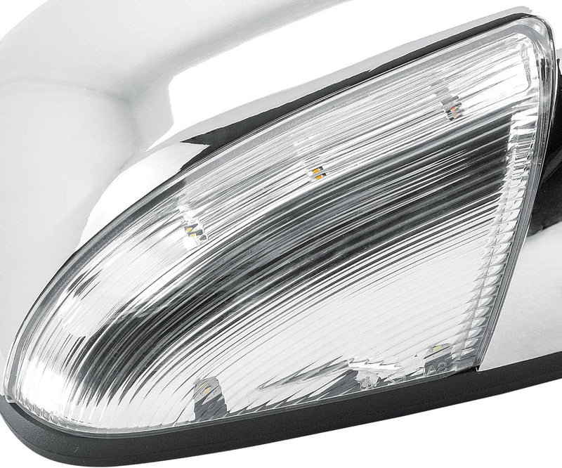 Chrome Power Folding Heated Right Mirror & LED Signal for Dodge Ram 1500 2013-19