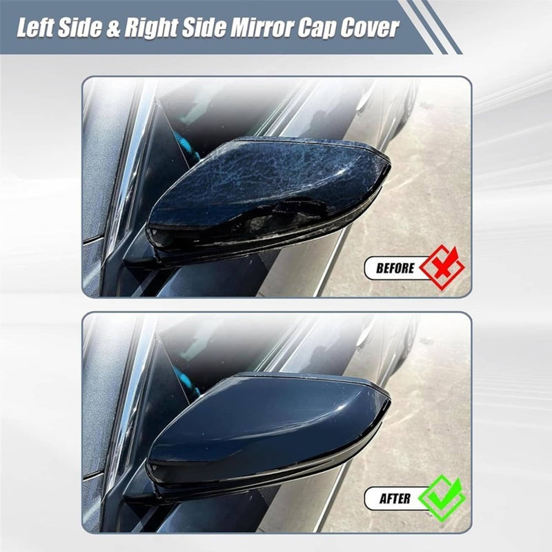 76201TBAA11 Mirror Covers Caps Pair for Honda Civic 2016-2021 Gloss Replacement