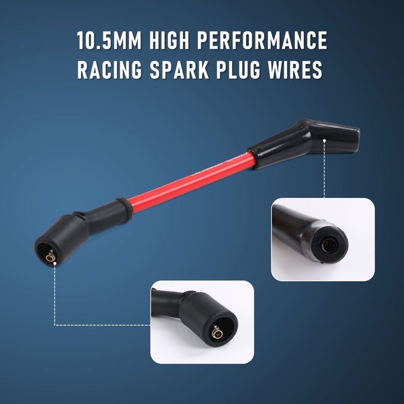 JDMSPEED 10.5mm High Heat Spark Plug Ignition Wires Set LSx LS1 LS2 LS3 LS6 LS7