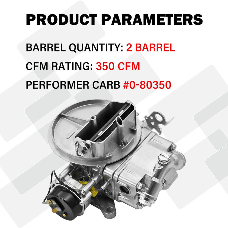 0-80350 2300 350CFM Street Avenger 2-barrel Carburetor for Holley Electric Choke