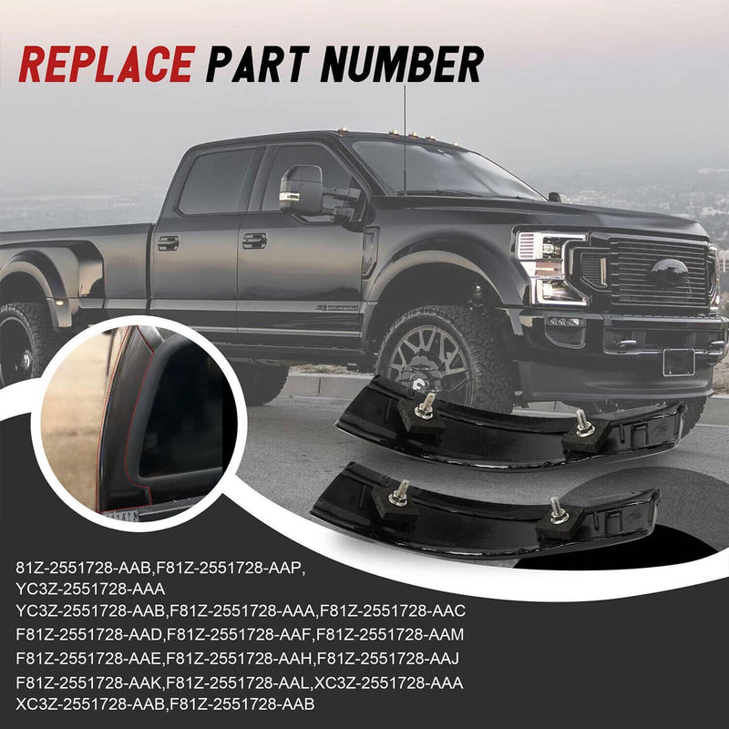 Cab Corner Roof Molding Trim for Ford F250 F350 Super Duty 99-07 Upgraded