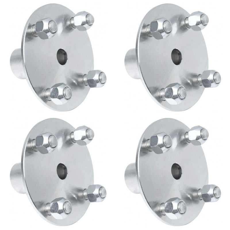 DURAFORCE Live Axle Hub 4 x 4 1 to 3/4 Step Down for Go Kart Cart ATV Quad Trailer 4 Piece