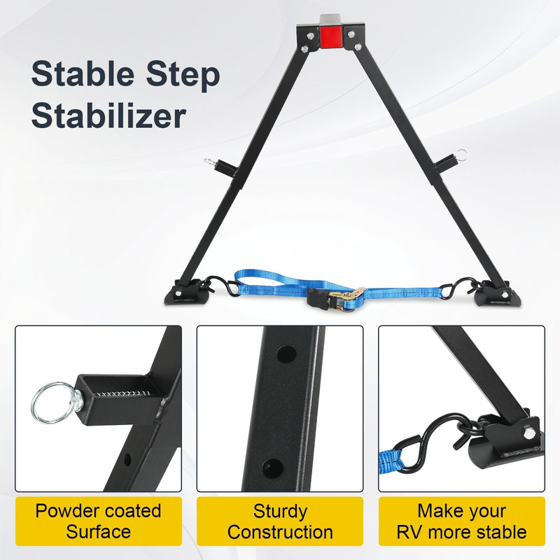 Hitch Mount Stabilizer for 2" Hitch RV Trailer Motorhome Truck 5th Wheel