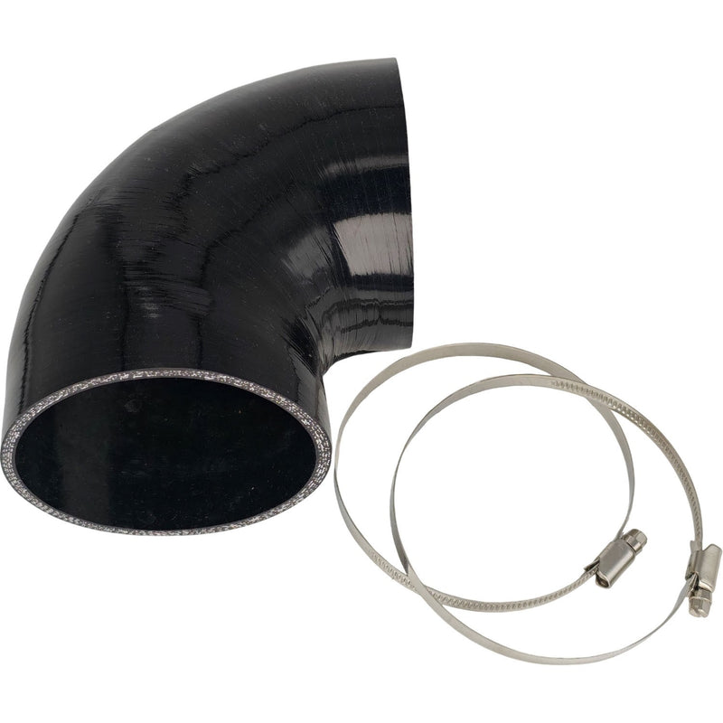 90 Degree 4" 102mm Elbow Turbo Intercooler Intake Silicone Coupler Hose Black