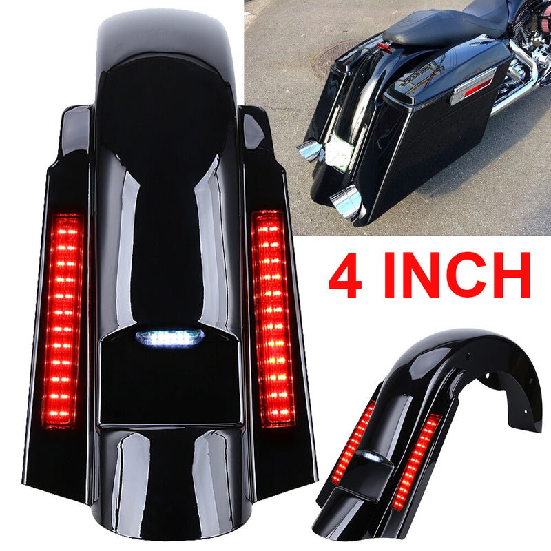 CVO Rear Fender Stretched Extended with LED for Harley Touring 1997-08