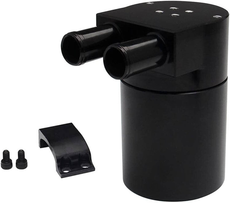 Billet Aluminum Black Baffled Oil Catch Can Tank for BMW N54 335i 535i