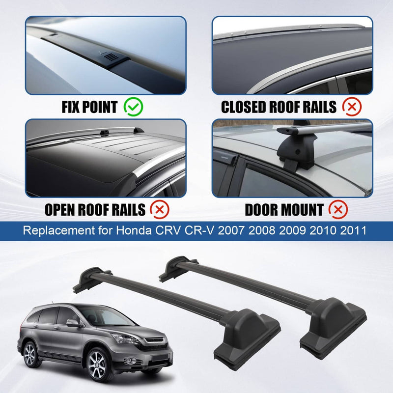 For Honda 2007-2011 CRV CR-V EX LX EX-L Luggage Carrier Top Roof Rack Cross Bar