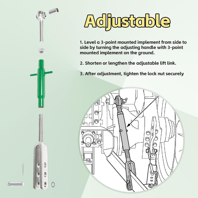 AM877572 Right-Side 3 Point Lift Link for John Deere 870 970 1070 Tractors