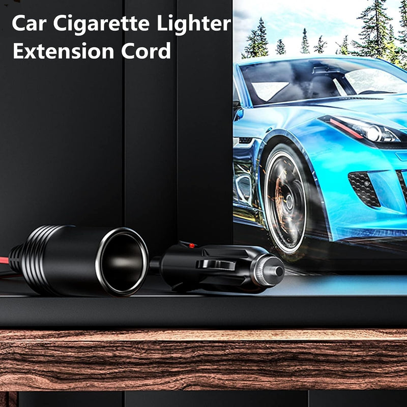 12V Car Cigarette Lighter Socket Extension Cord Cable Heavy Duty Adapter 13FT