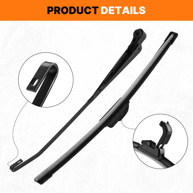12V Electric Windshield Wiper Motor UTV Kit for Polaris Ranger RZR Honda Pioneer