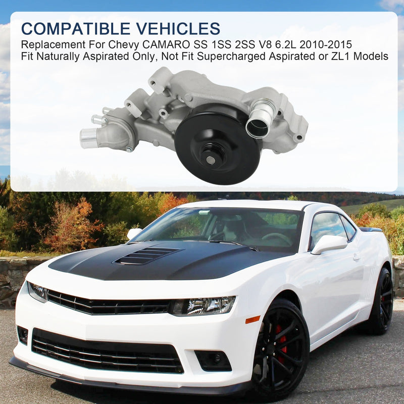 19207665 Engine Water Pump for Chevy Camaro 6.2L 2010-2015 Naturally Aspirated