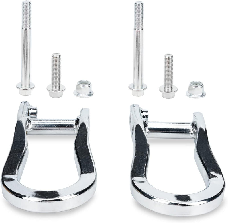 2Pcs Chrome Tow Hooks 84072462 for Chevrolet GMC Silverado Sierra 1500