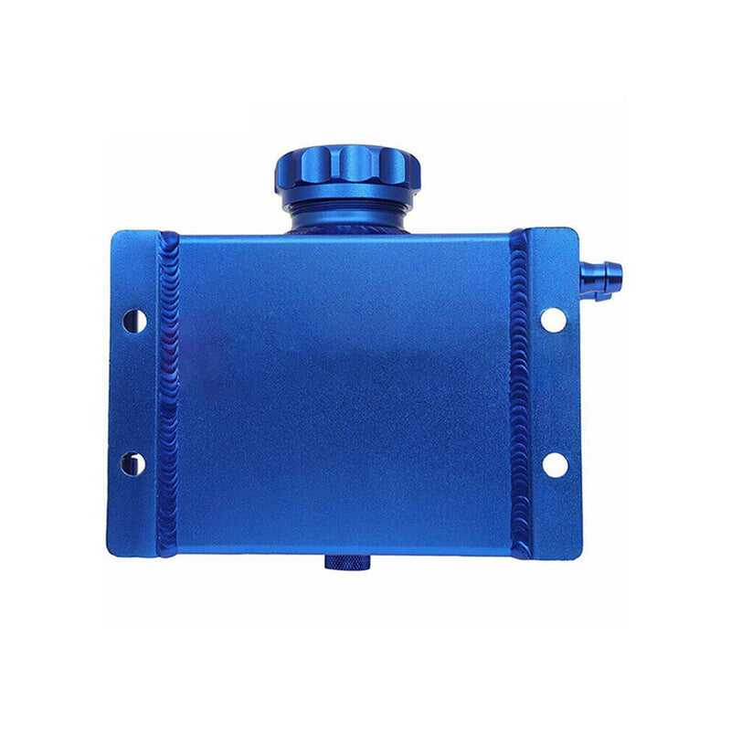 1L Universal Aluminum Radiator Coolant Overflow Bottle Recovery Water Tank Blue