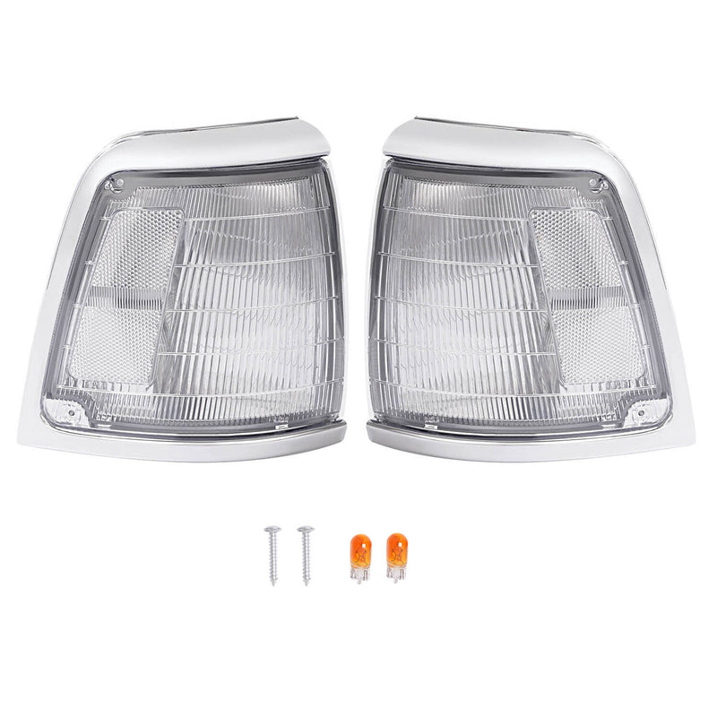 Clear Lens Front Corner Lights Lamps for Toyota Pickup Truck 2WD 1992-1995 Pair