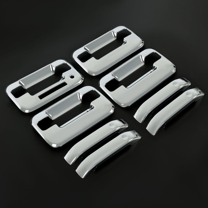 Door Handle Cover for Ford F-150 F150 4DR Crew Cab 2004-2014 Chrome ABS Keypad