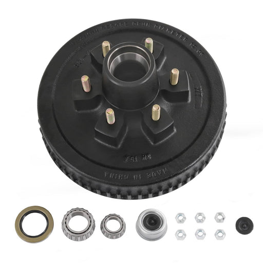 DURAFORCE 12x2 Trailer Brake Hub Drum Kit 6 on 5.5 for 5200-6000 Lbs Axle 1 Set