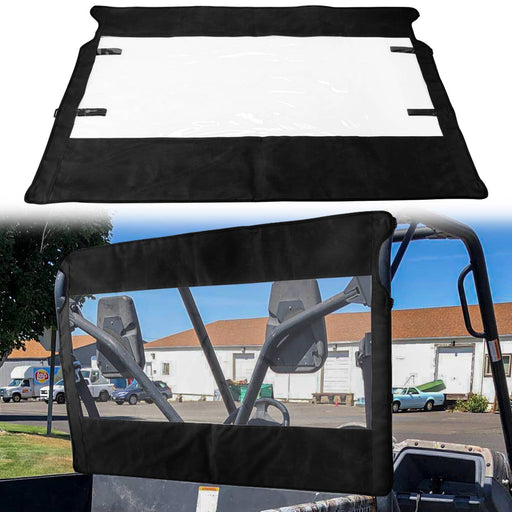 DURAFORCE UTV Soft Back Rear Window Windshield for Yamaha Rhino 450 660 700 Massimo MSU500