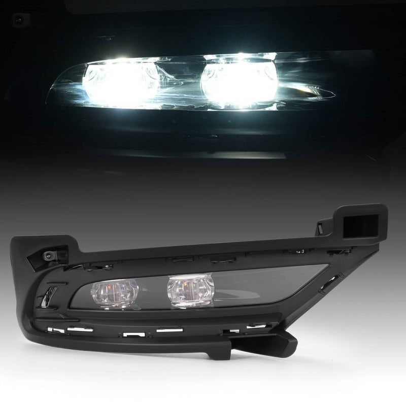 DURAFORCE #CH2593154 LED Fog Light Bezel Clear Lens Right for Chrysler 300 2015-2024
