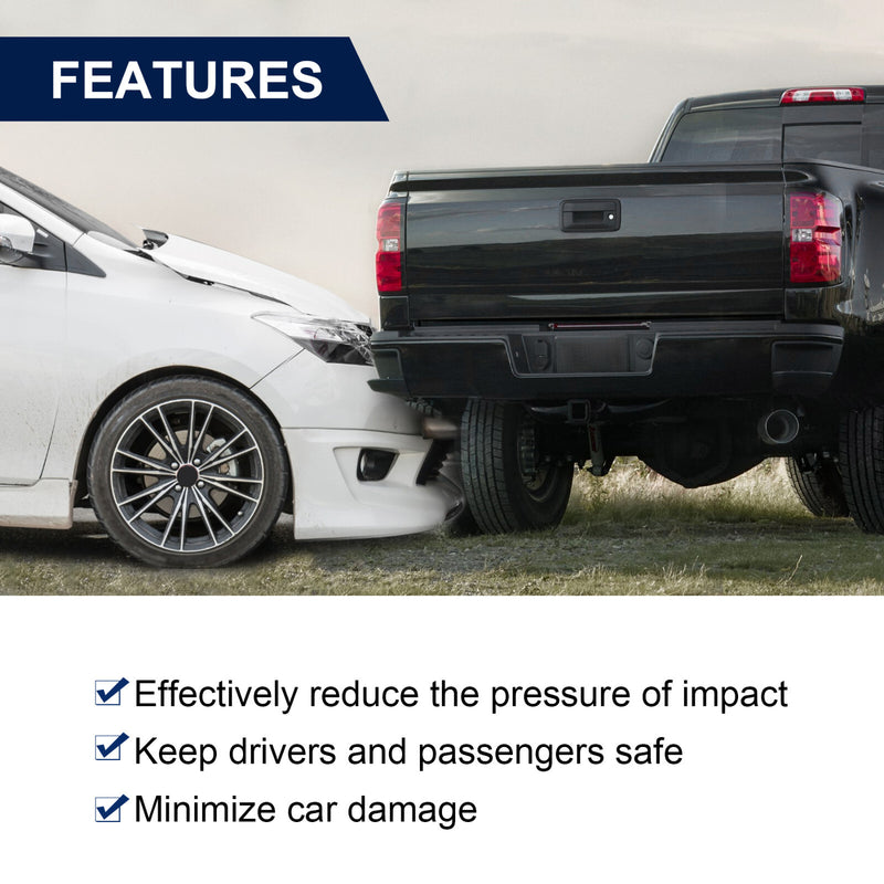 Rear Step Bumper Black without Sensor Hole for Chevy Silverado Sierra 1500 14-18
