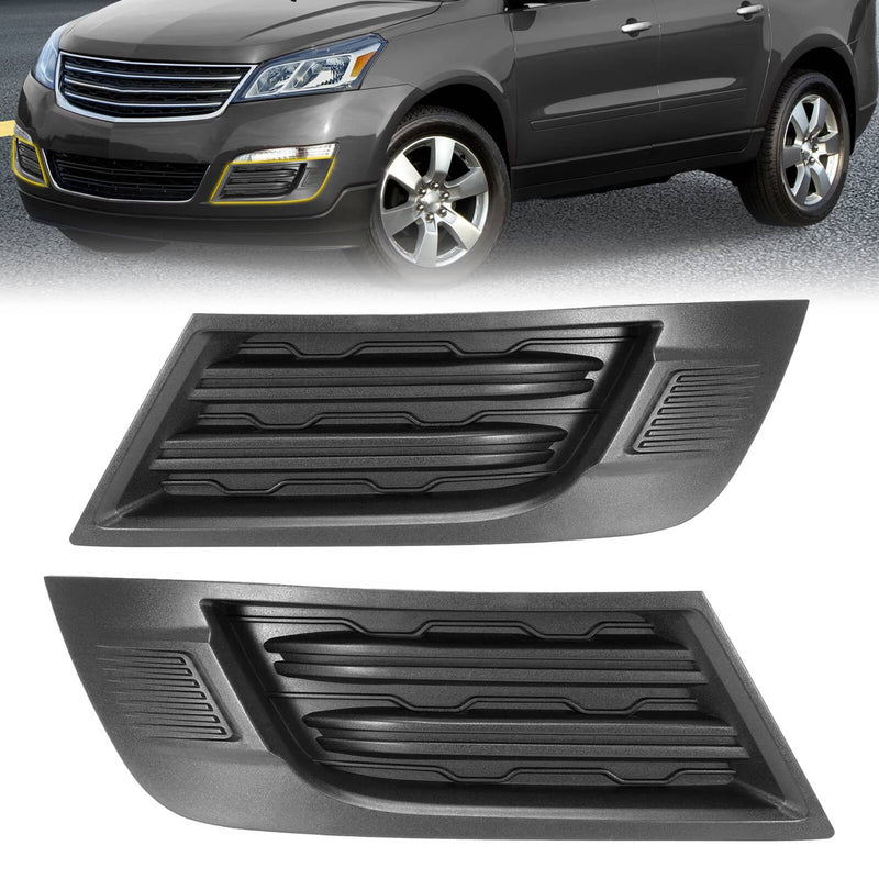DURAFORCE Fog Light Cover Bezel Trim for Chevy Traverse 2013-2017 Left Right Side Pair