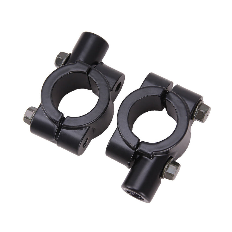 Universal 7/8" Handlebar Mount Clamp Rear View Side Mirrors for Motorcycle ATV