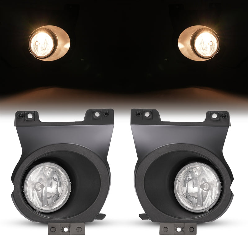 Front Bumper Fog Lights With Bezel for Ford F150 F-150 2009-2010 Pair