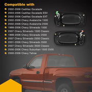 DURAFORCE Exterior Door Handles Front Left+Right Fit 1999-2007 Chevy Silverado GMC Sierra