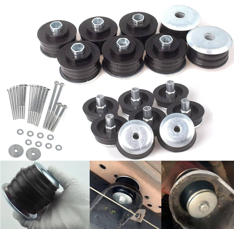 KF04060BK Body Cab Mount Bushing Kit for Ford F250 F350 Super Duty 2/4WD 2008-16