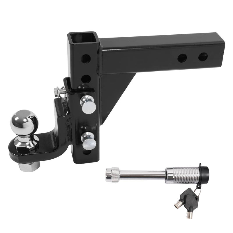 DURAFORCE 2" Receiver Trailer Hitch Ball Mount 9-1/2" Drop Tow Adjustable 7500lb