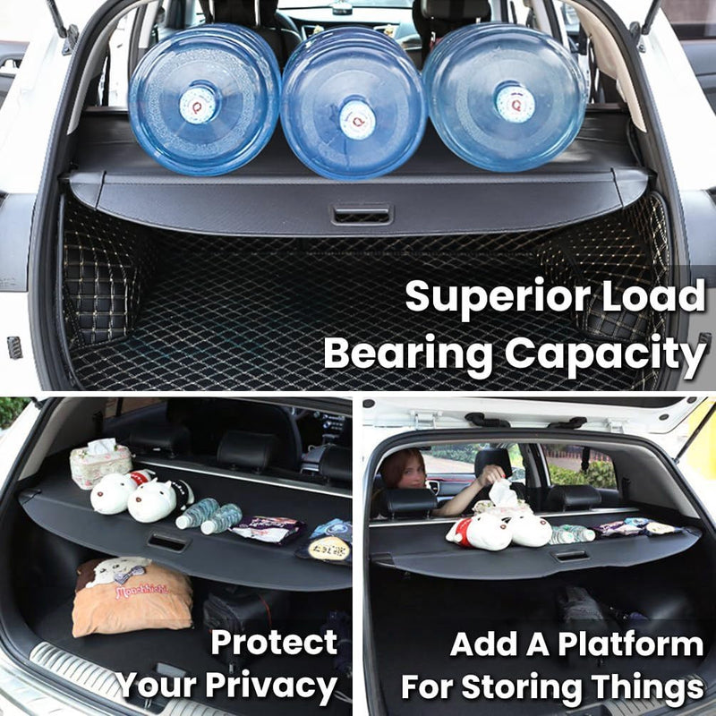 Trunk Cargo Cover for Chevy Equinox GMC Terrain 18-25 Retractable Rear