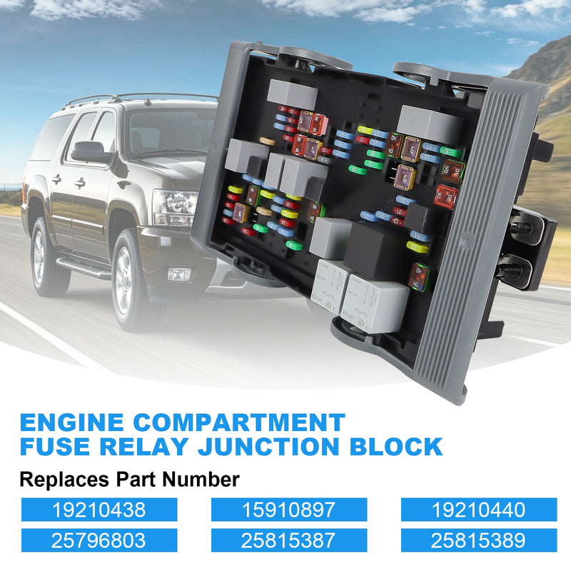 19210438 Electrical Fuse Relay Junction Block for Chevrolet GMC 07-09 Avalanche