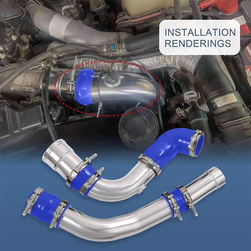 Hot Cold Side Intercooler Pipe Upgrade for 11-16 Ford 6.7L Powerstroke Diesel