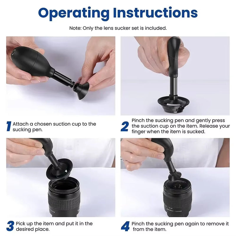 Camera Lens Repair Tool Kit Sucker Suction Cup Pen Antistatic