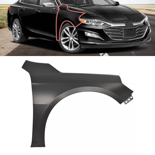 DURAFORCE 84166457 Fender for Chevrolet Malibu 2016-2023 Steel Front Passenger Right Side