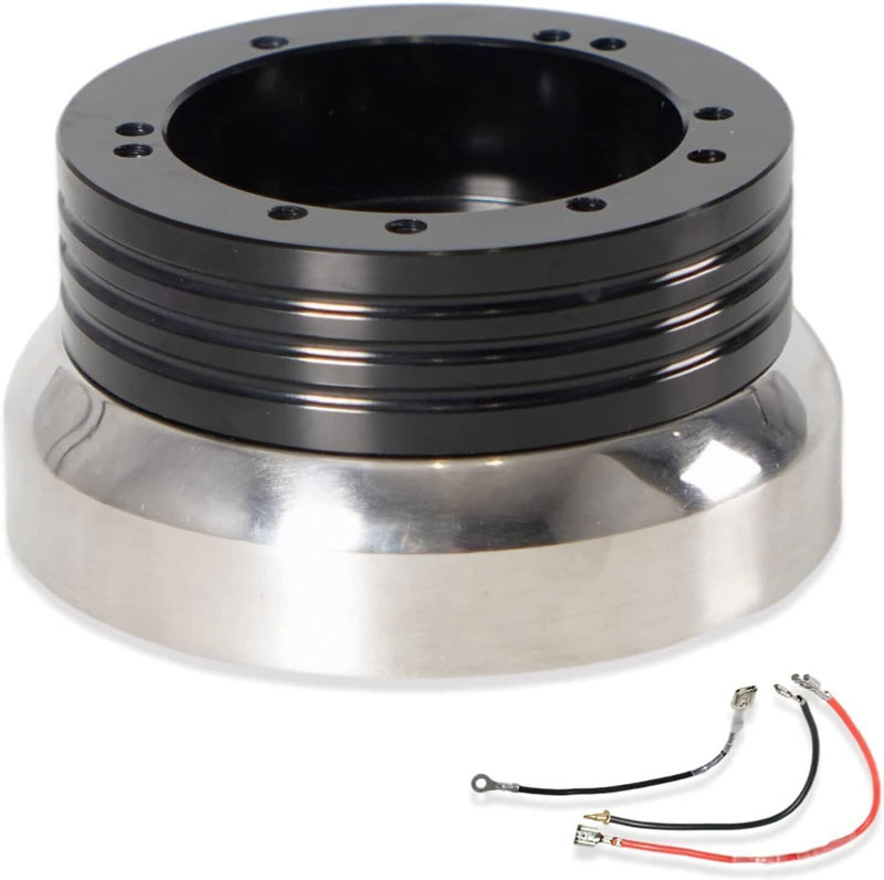 DURAFORCE 5 & 6 Hole Steering Wheel Hub Adapter for Chevy Flaming River Ididit GM Polished