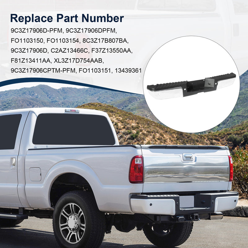 Rear Step Bumper Assembly with Sensor Hole for Ford F250 F350 Super Duty 2008-20