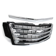 DURAFORCE Hood Molding Trim Front Grille w/Sensor Hole for Cadillac Escalade 2015-2020