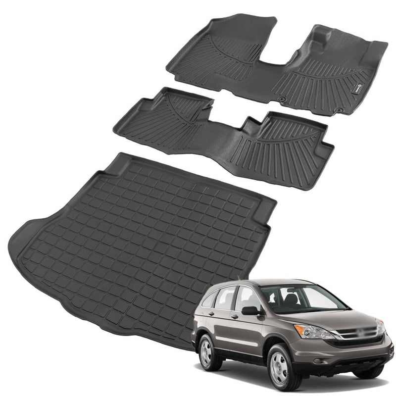 All Weather Floor Mats & Cargo Liner for Honda CRV LX SE EX EX-L 2007-2011 TPE