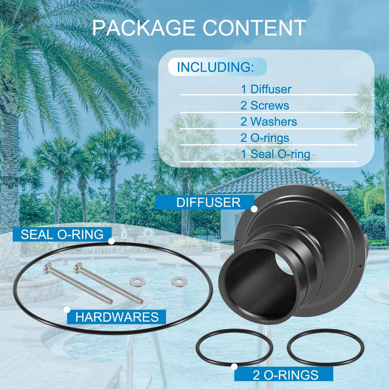 R0445400 Diffuser O-Ring Hardware for Zodiac for Jandy ePump Stealth PlusHP