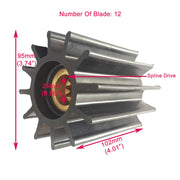 DURAFORCE 29000K Water Pump Impeller for Sherwood for CEF for Caterpillar 2988388 2 Pieces