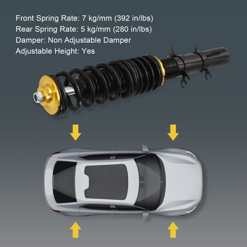 Coilover Suspension Kit Set for VW Golf GTI Jetta MK4 1999-2005 Shock Struts