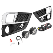 DURAFORCE Front Bumper Fog Lamp Bezel Chrome Trim for Honda Odyssey 2018-2020 Set