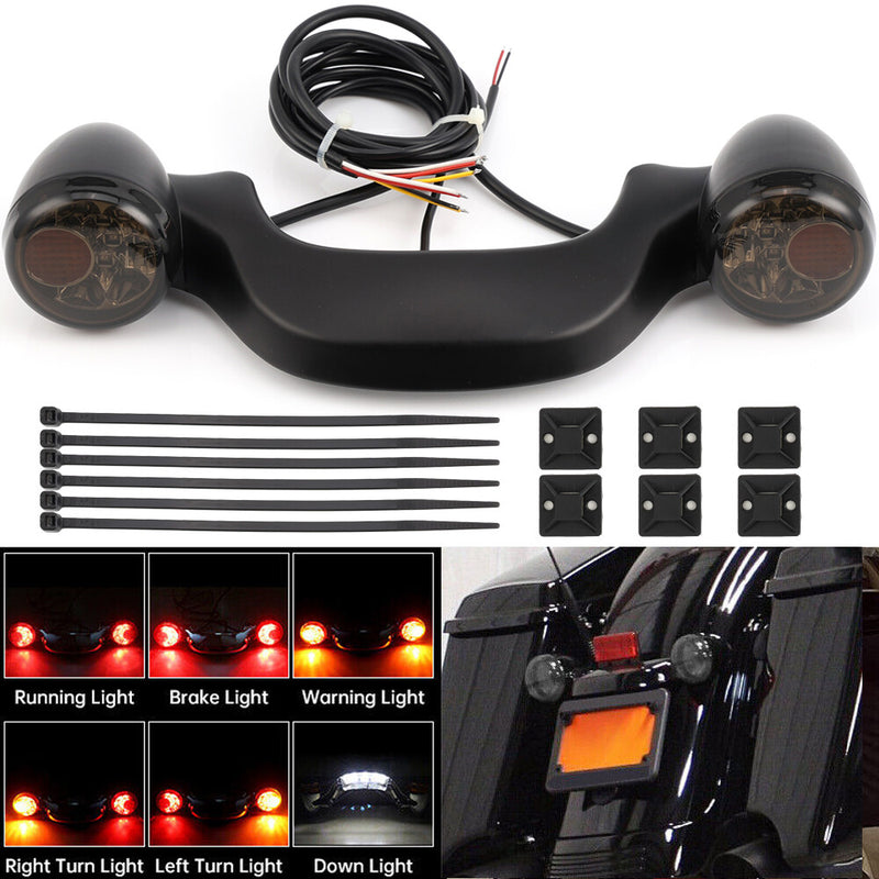 Rear Turn Signal Brake Light Bar for Harley Street Glide Road Glide 10-23