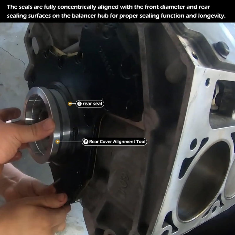 Rear Main Cover Alignment Tool & Seal Installer for GM LS Series Engines