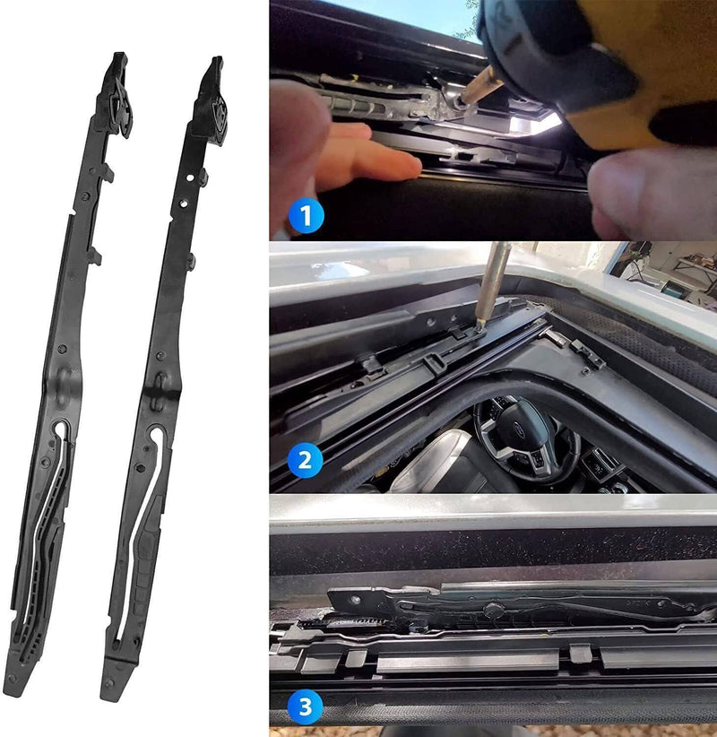 FL3Z-1651071-A Sunroof Track Guide Rails Repair Kit for Ford F150 2015-2020