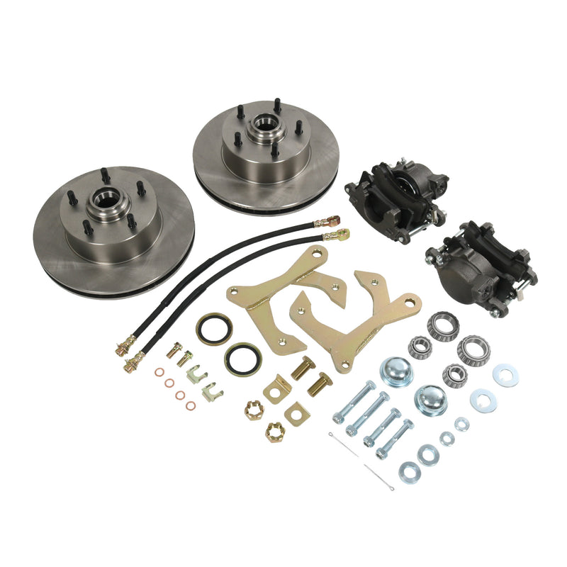 Front Disc Brake Kit for Chevy Car 1955-1957 5 on 4.75 Bolt Pattern